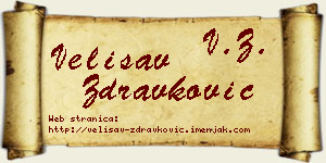 Velisav Zdravković vizit kartica